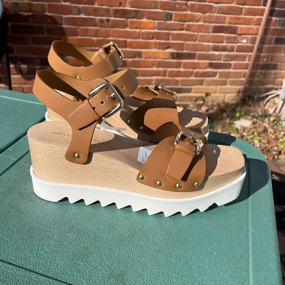 Stella McCartney Elyse Wedge Platform Sandals NWT